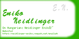 eniko neidlinger business card